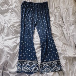 High Waisted Patterned Pants